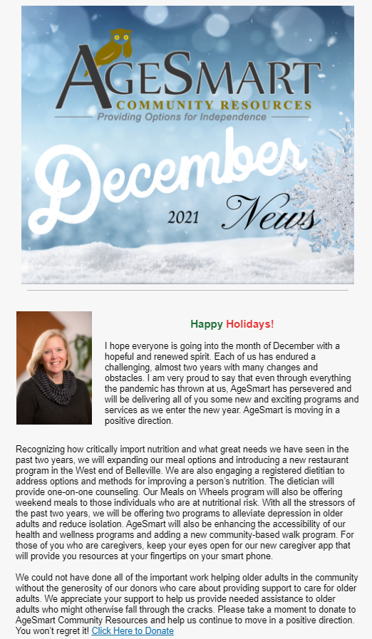 December 2021 Newsletter